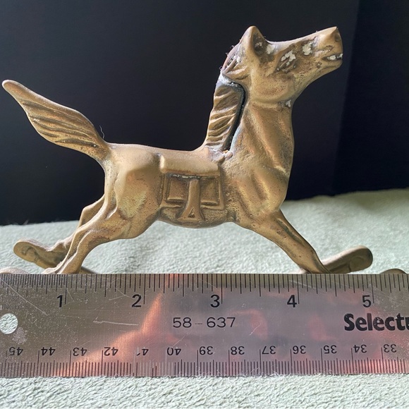 Vintage Brass 5" Rocking Horse - Picture 2 of 3